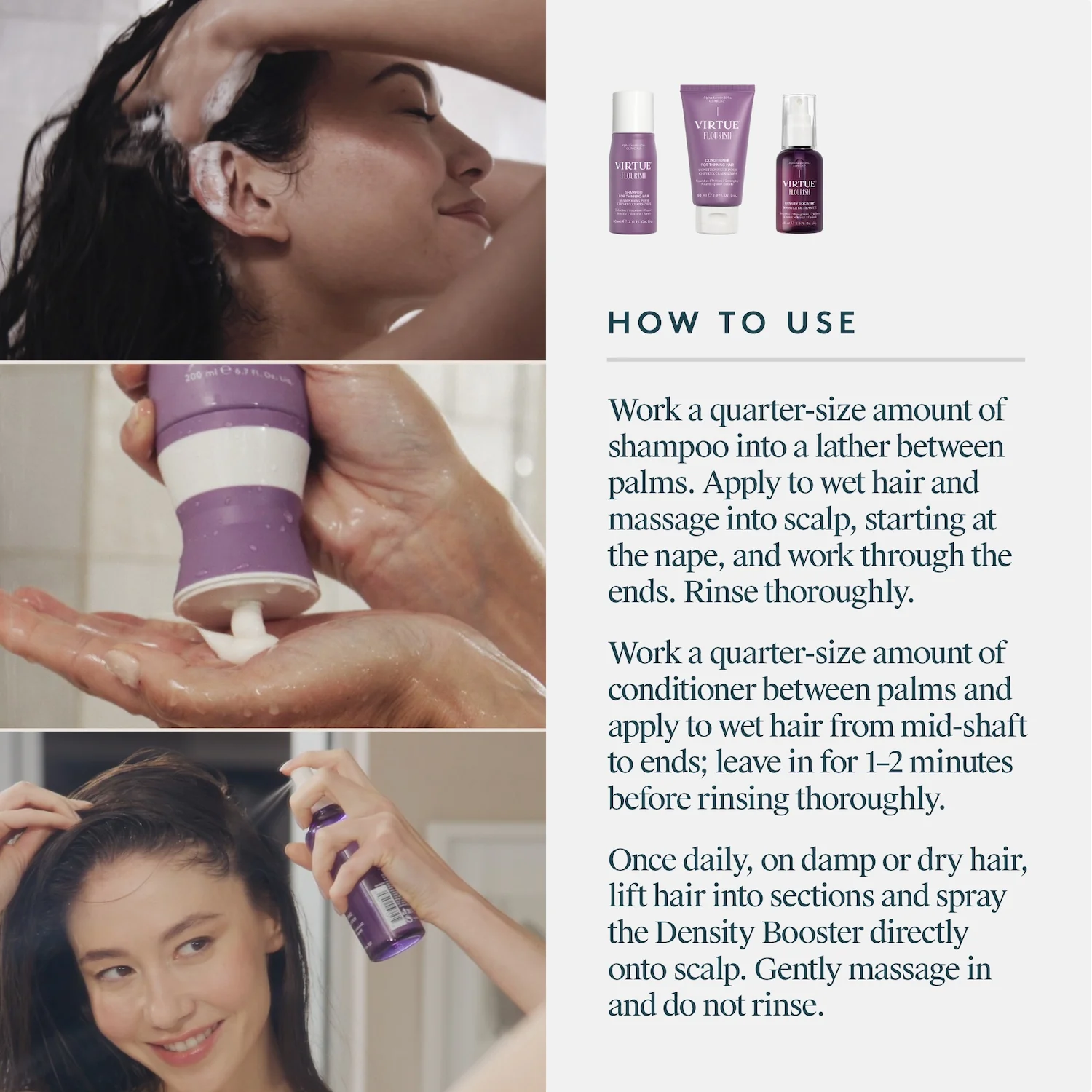 Virtue Flourish Hair Rejuvenation Treatment Kit (Phyto-Follicle Nutrient) - Travel Size (30 day) - Image 8
