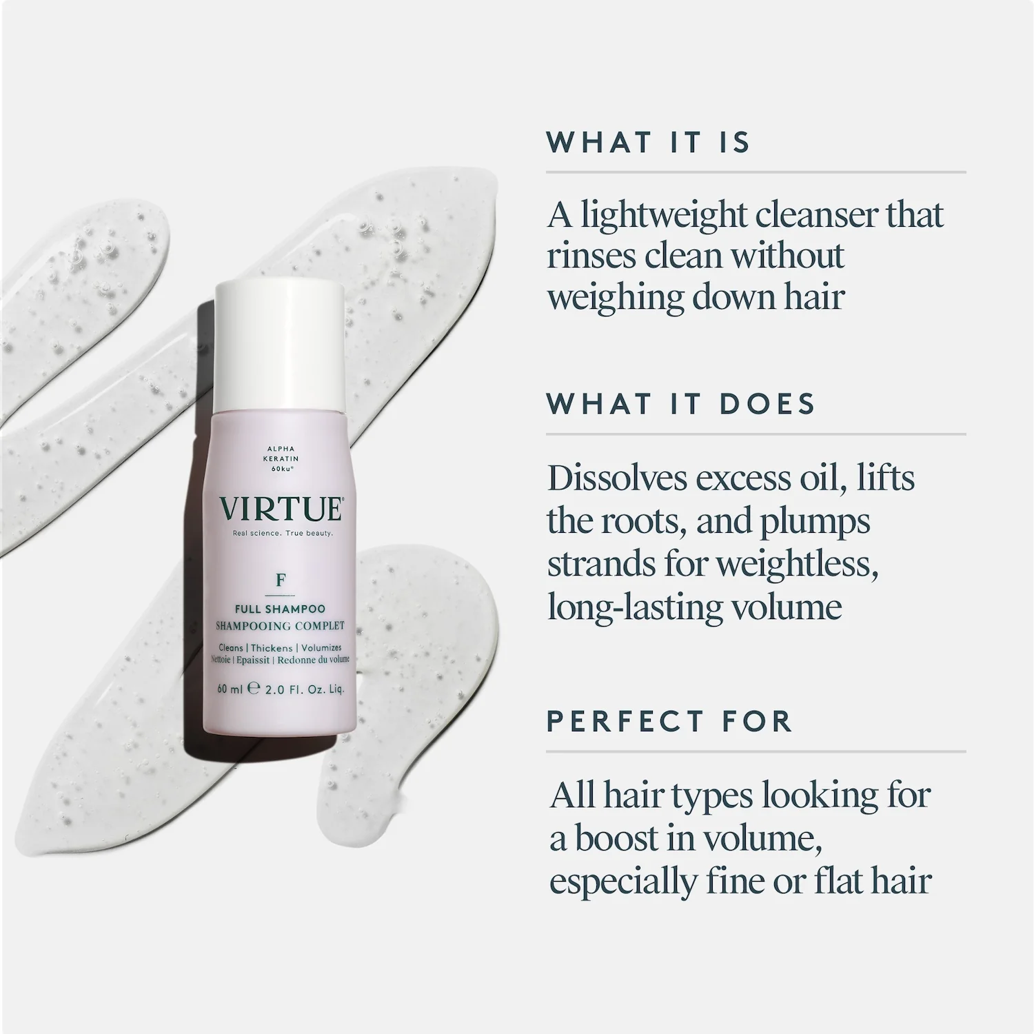 Virtue Full Shampoo 60ml - Image 12