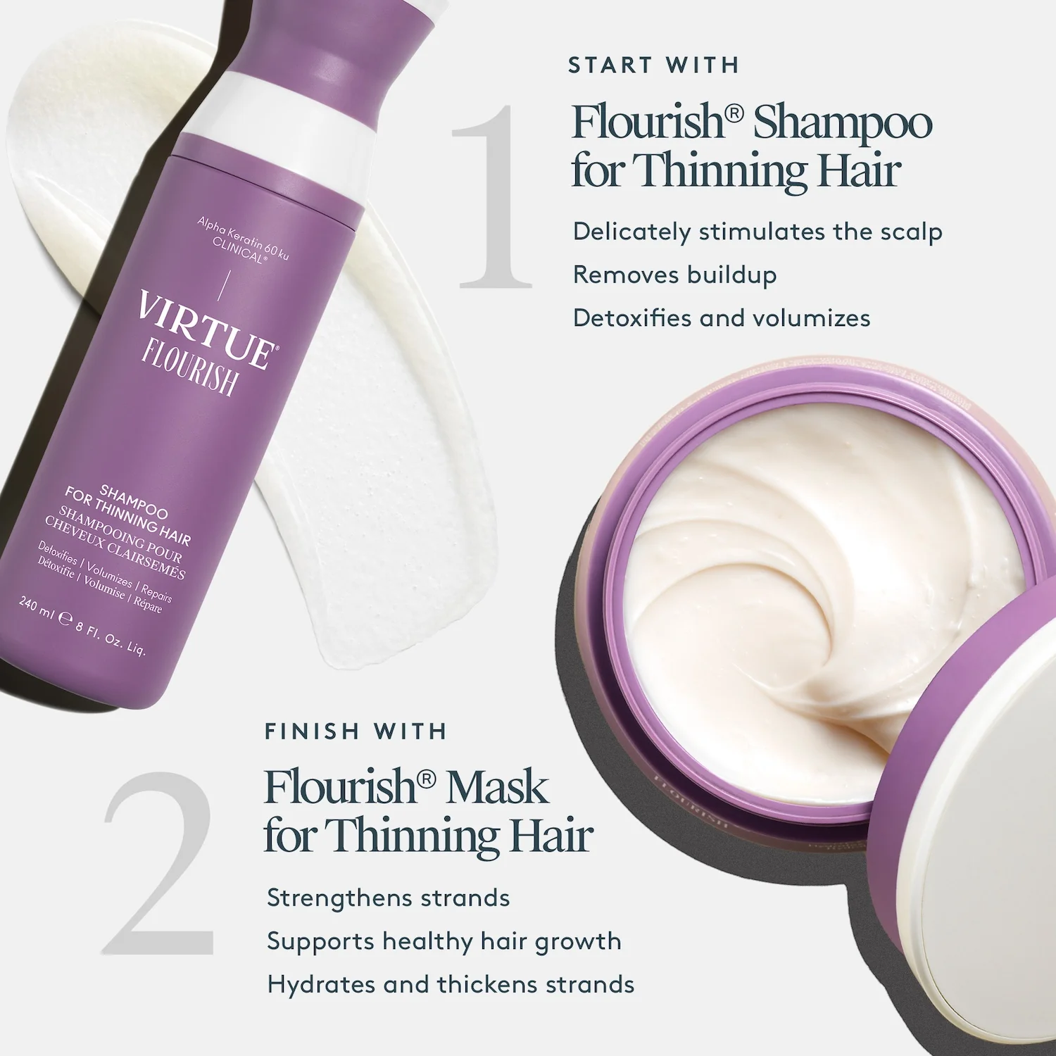 Virtue Flourish Mask for Thinning Hair 150ml - Image 7