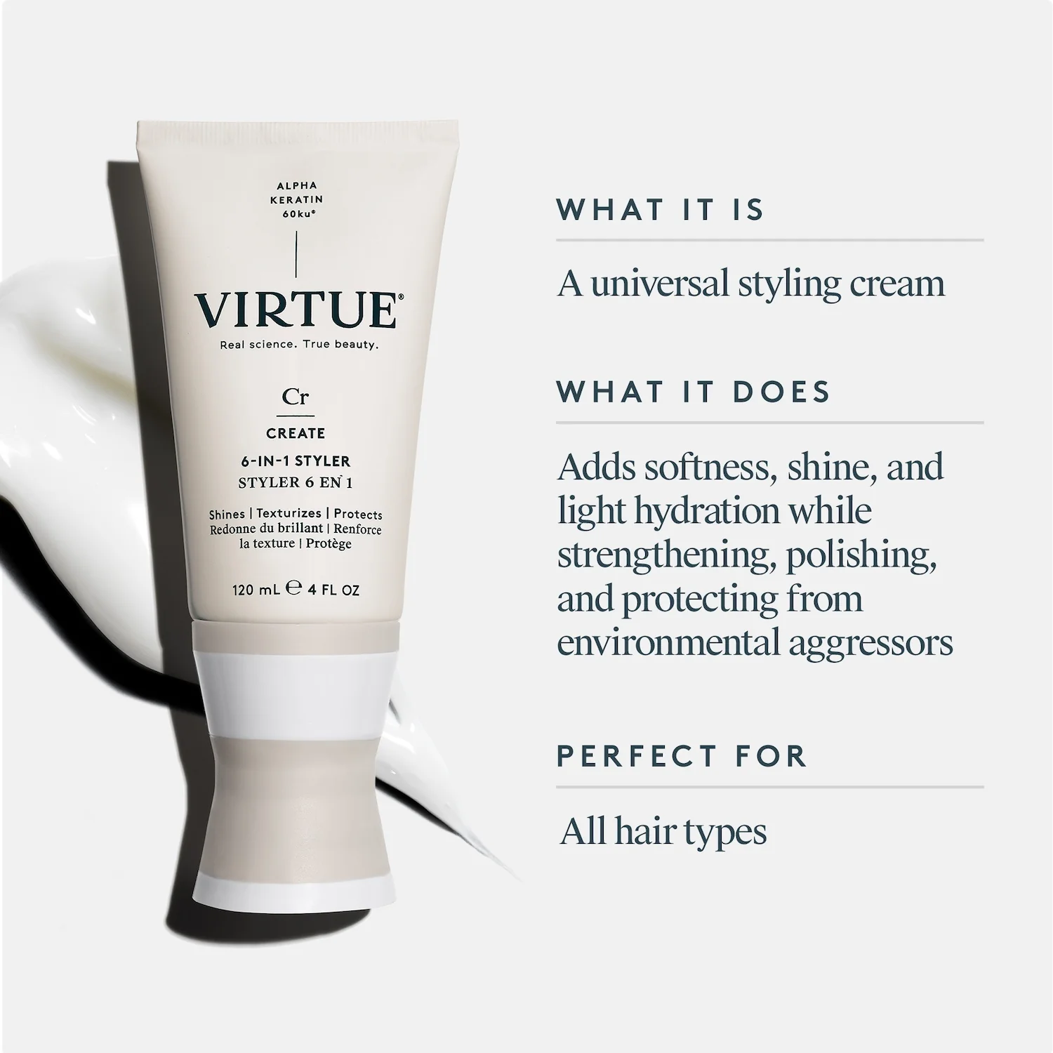 Virtue Create 6-in-1 Styler 120ml - Image 3