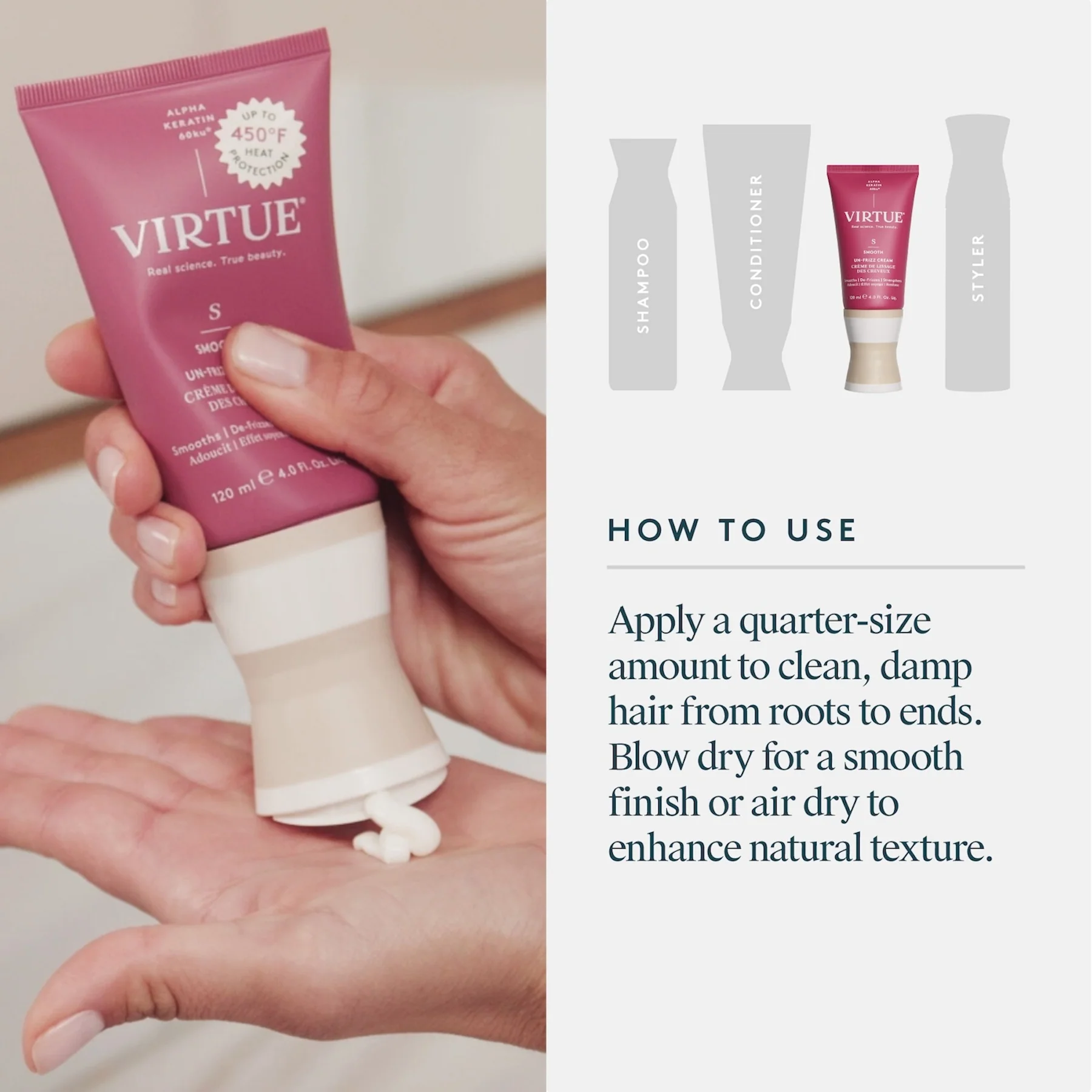 Virtue Polish Un-Frizz Cream 60ml - Image 13