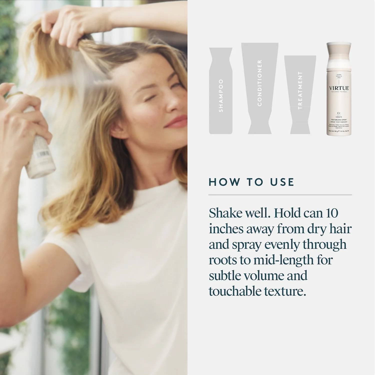 Virtue Create Texturizing Spray 140g - Image 8